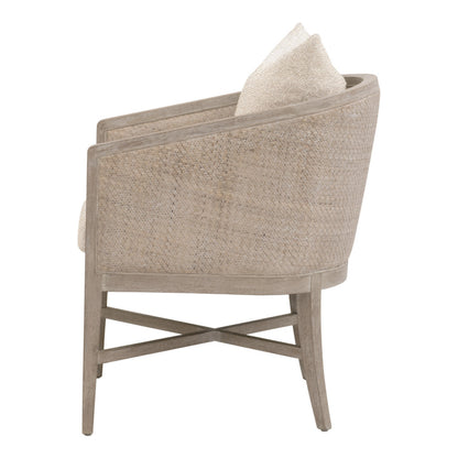 Essentials For Living McGuire Wood Brown Arm Chair