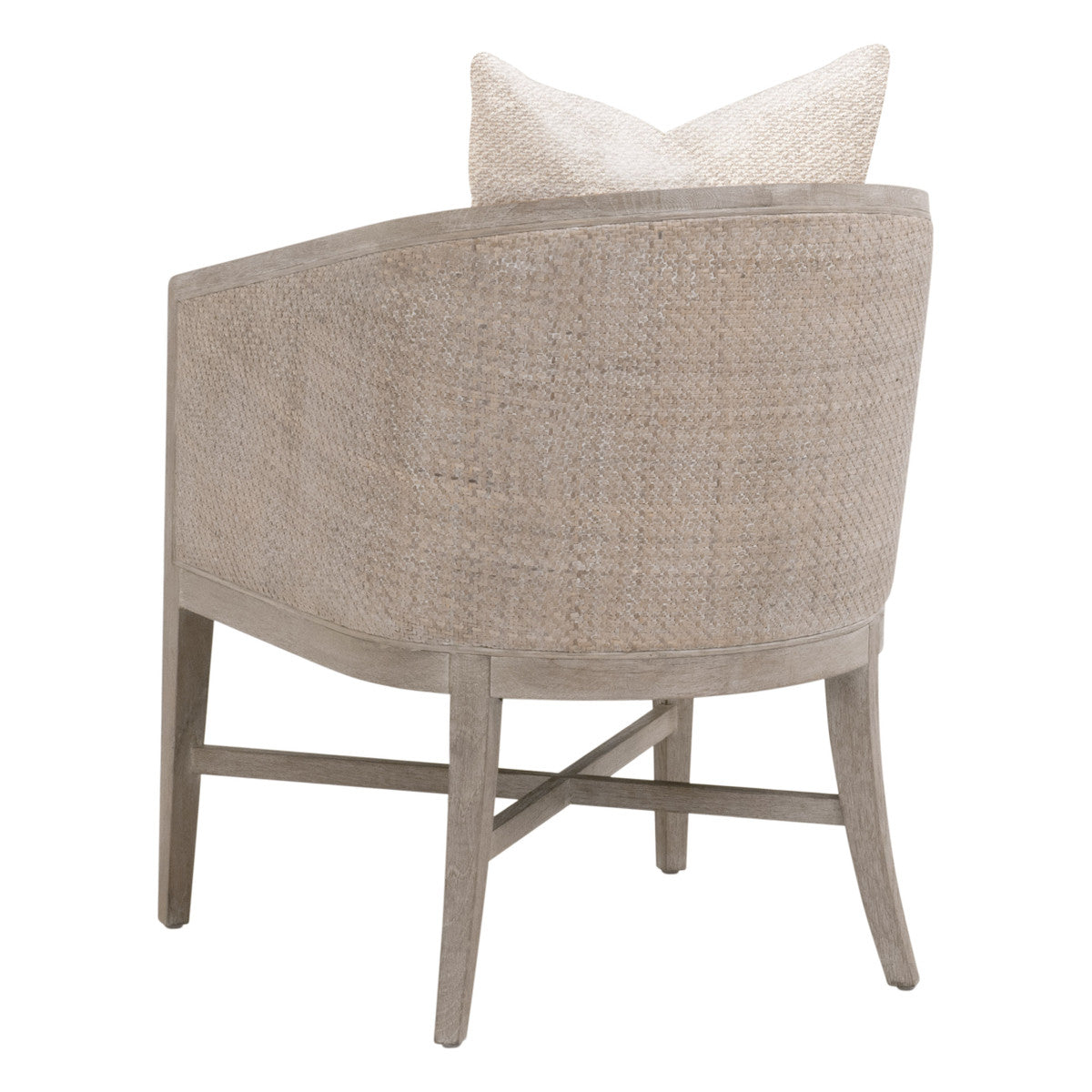Essentials For Living McGuire Wood Brown Arm Chair