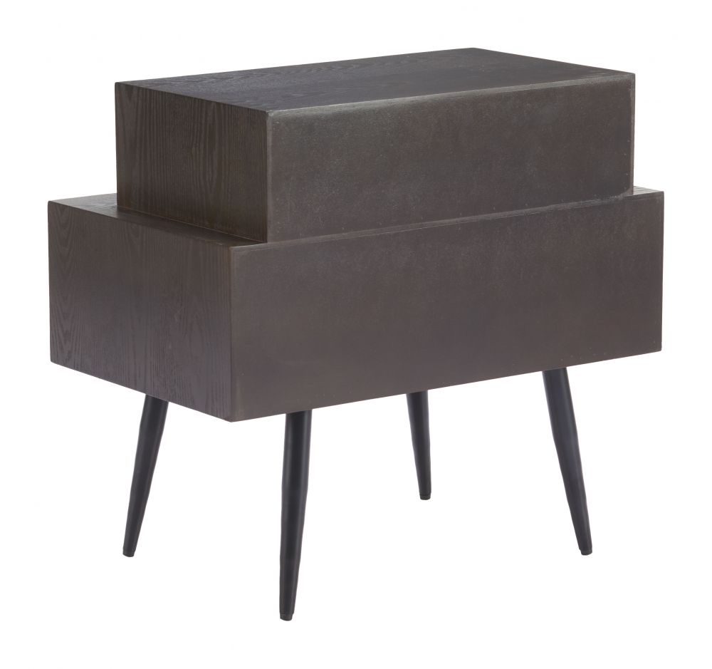 Zuo Modern Mechy Tow Drawers Wooden Side Table