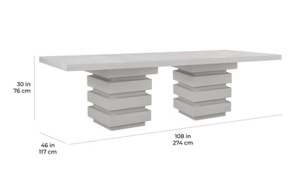 Meditation Rectangle Dining Table - Rectangle Outddor Dining Table-Outdoor Dining Tables-Seasonal Living-Sideboards and Things