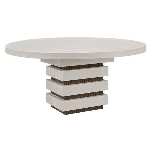 Meditation Round Dining Table - White Outdoor Dining Table-Outdoor Dining Tables-Seasonal Living-Sideboards and Things