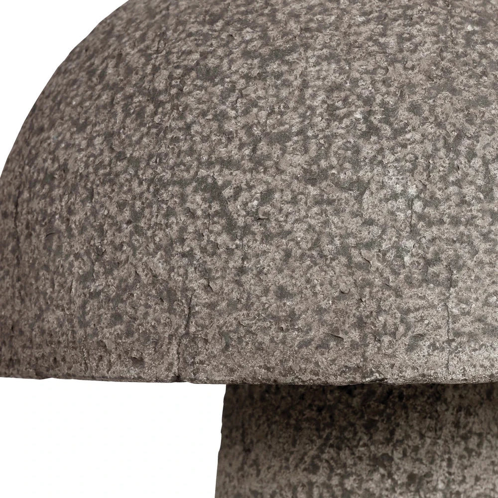 Granite Stone Textured Outdoor Mushroom Sculpture