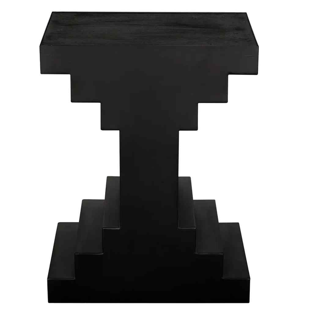Melbourne Wooden Black Side Table
