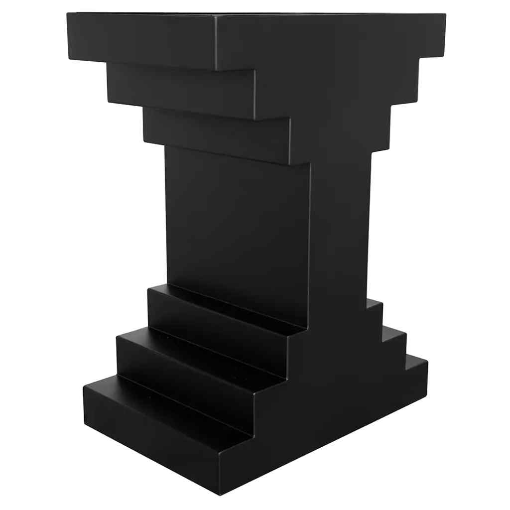 Melbourne Wooden Black Side Table