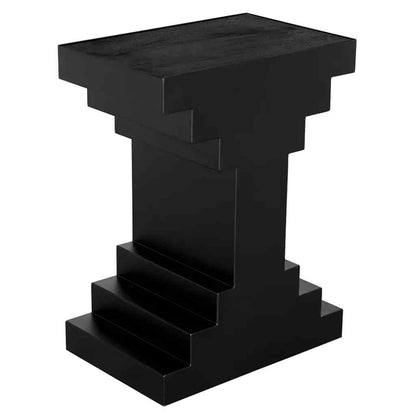 Melbourne Wooden Black Side Table