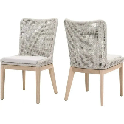 Essentials For Living Mesh Olefin Fabric Outdoor Dining Chair 2PC