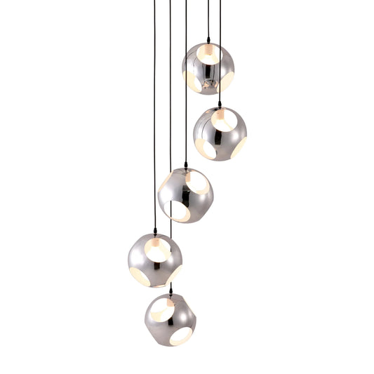 Meteor Shower Ceiling Lamp Chrome Pendants LOOMLAN By Zuo Modern