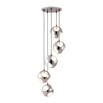 Meteor Shower Ceiling Lamp Chrome Pendants LOOMLAN By Zuo Modern