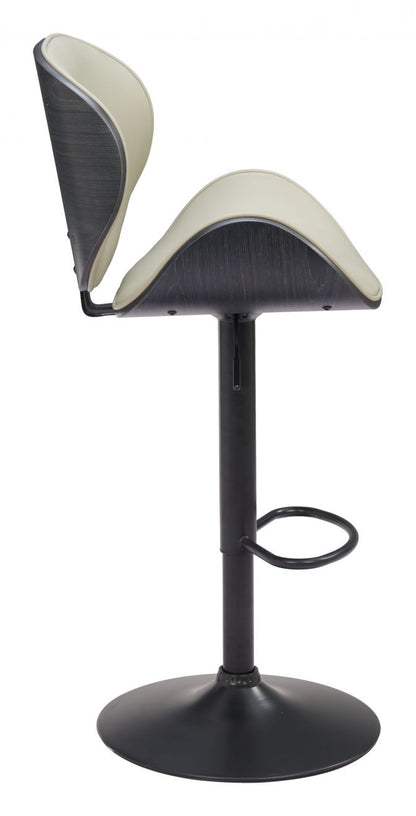 Zuo Modern Meyane Faux Leather Barstool