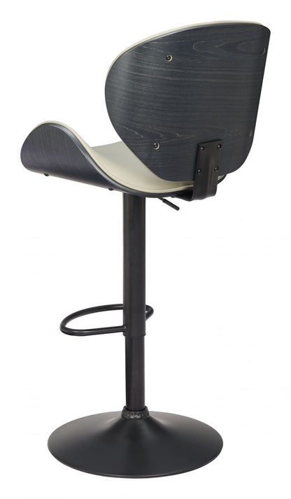 Zuo Modern Meyane Faux Leather Barstool