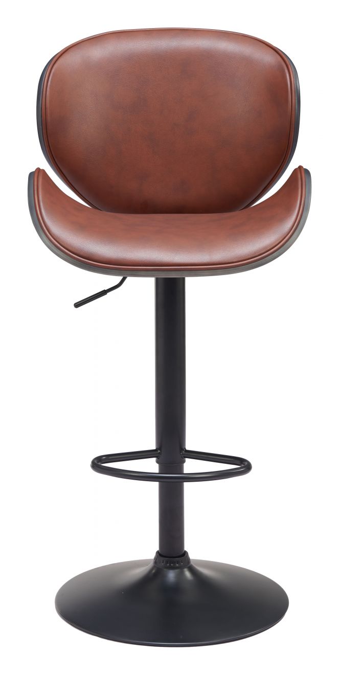 Zuo Modern Meyane Faux Leather Barstool