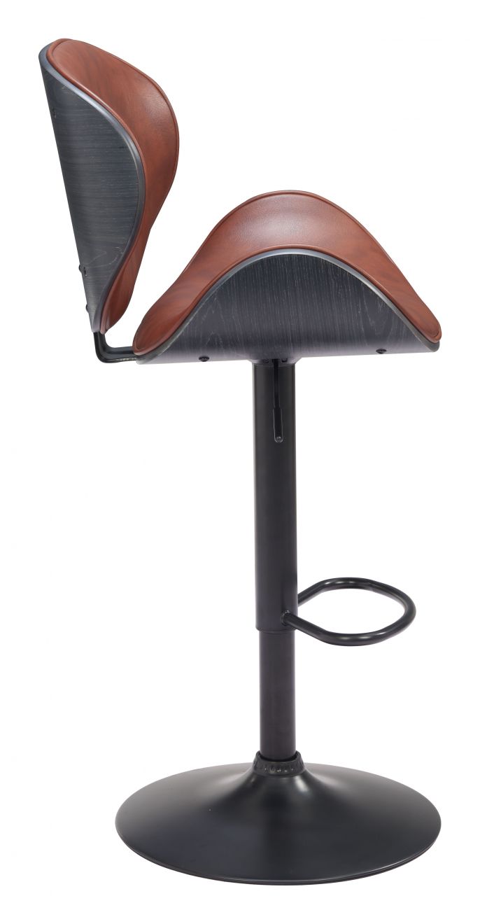 Zuo Modern Meyane Faux Leather Barstool