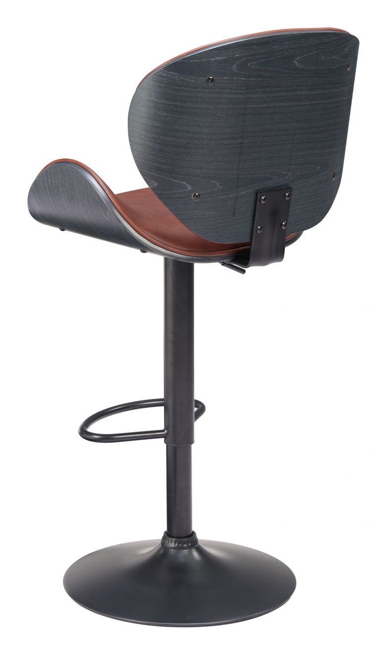 Zuo Modern Meyane Faux Leather Barstool