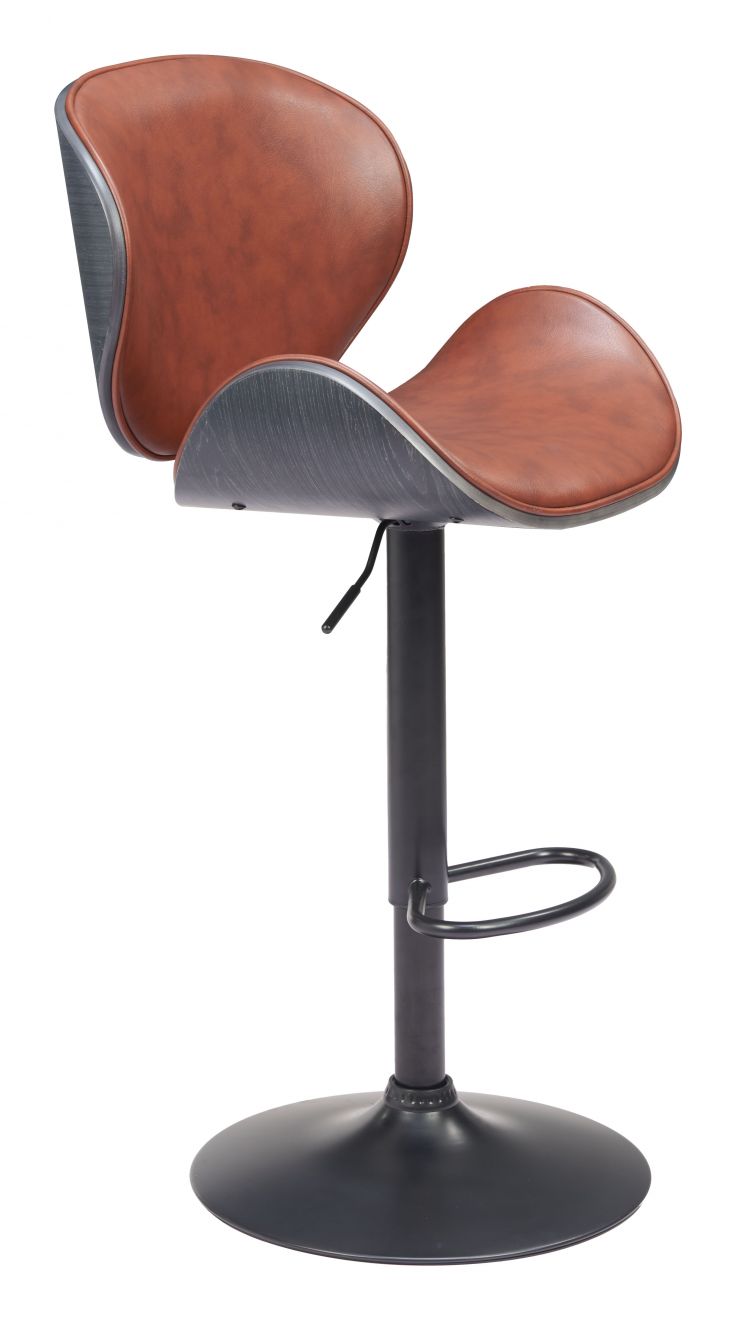 Zuo Modern Meyane Faux Leather Barstool