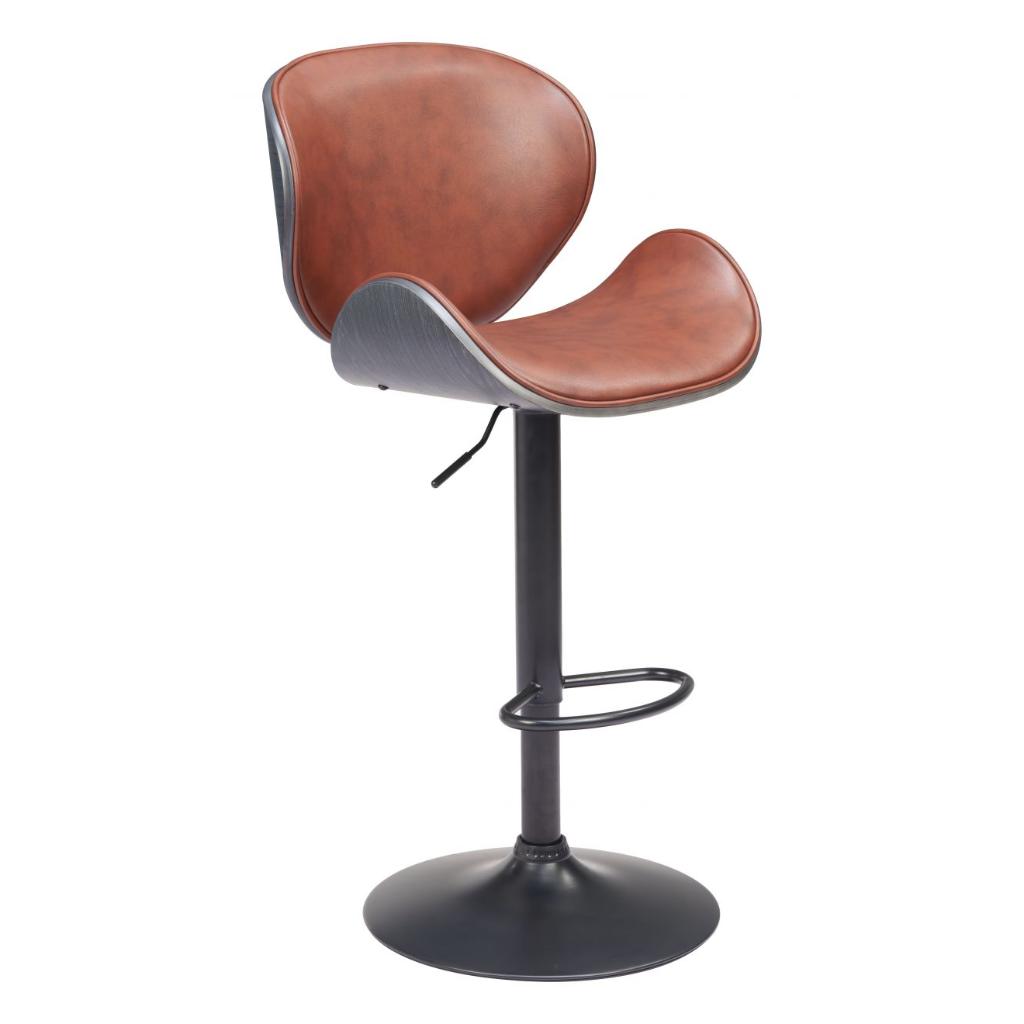 Zuo Modern Meyane Faux Leather Barstool