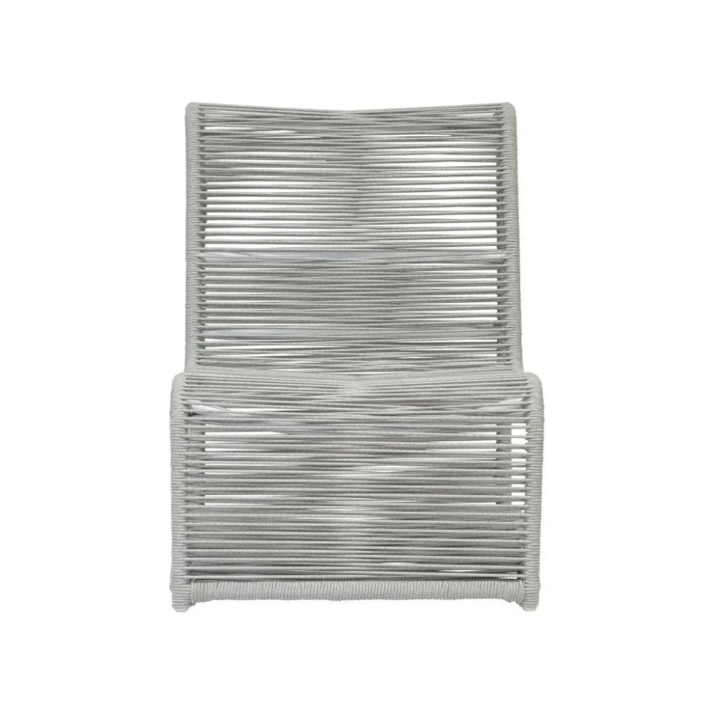 Miami Aluminum Armless Outdoor Club Chair -- view 4