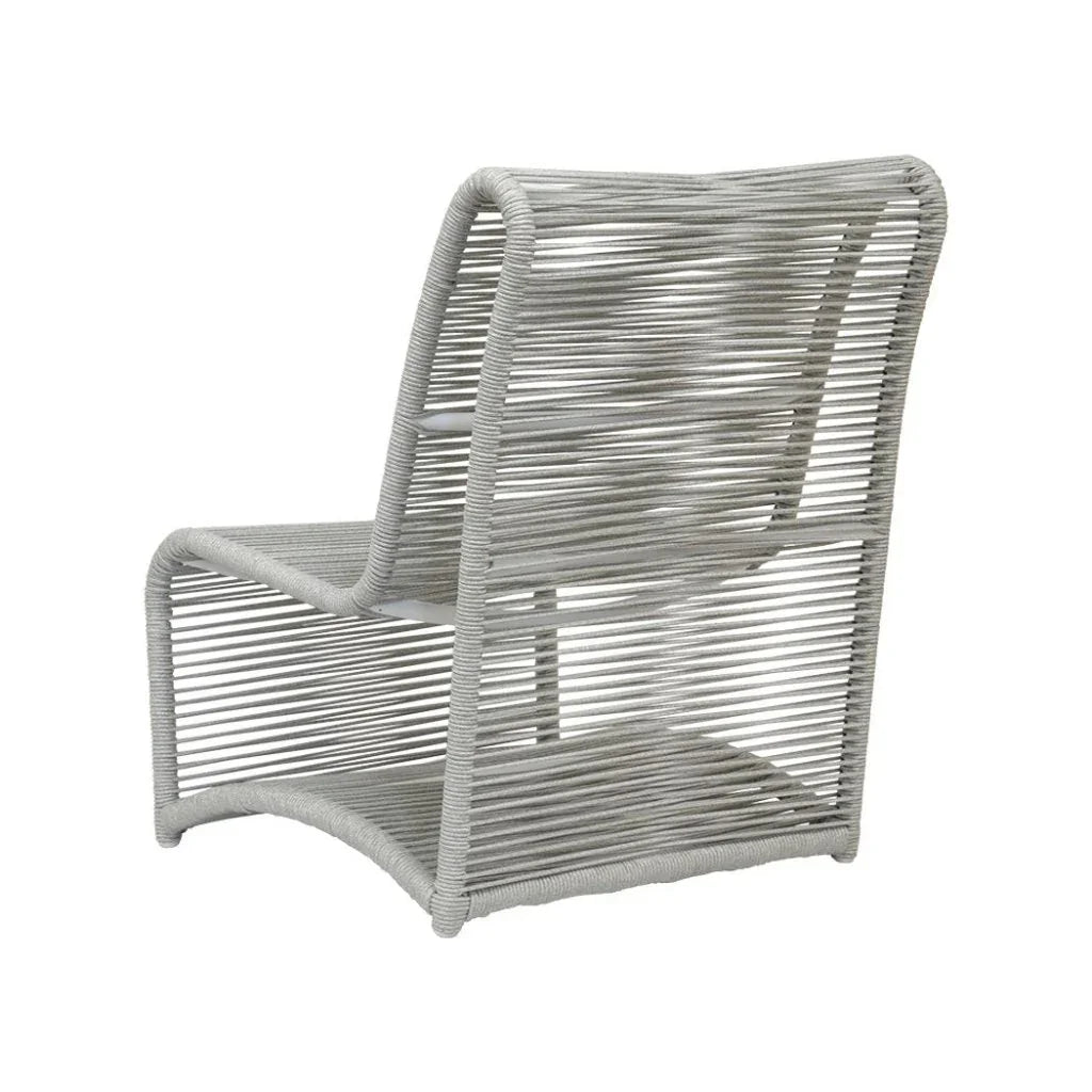 Miami Aluminum Armless Outdoor Club Chair -- view 5