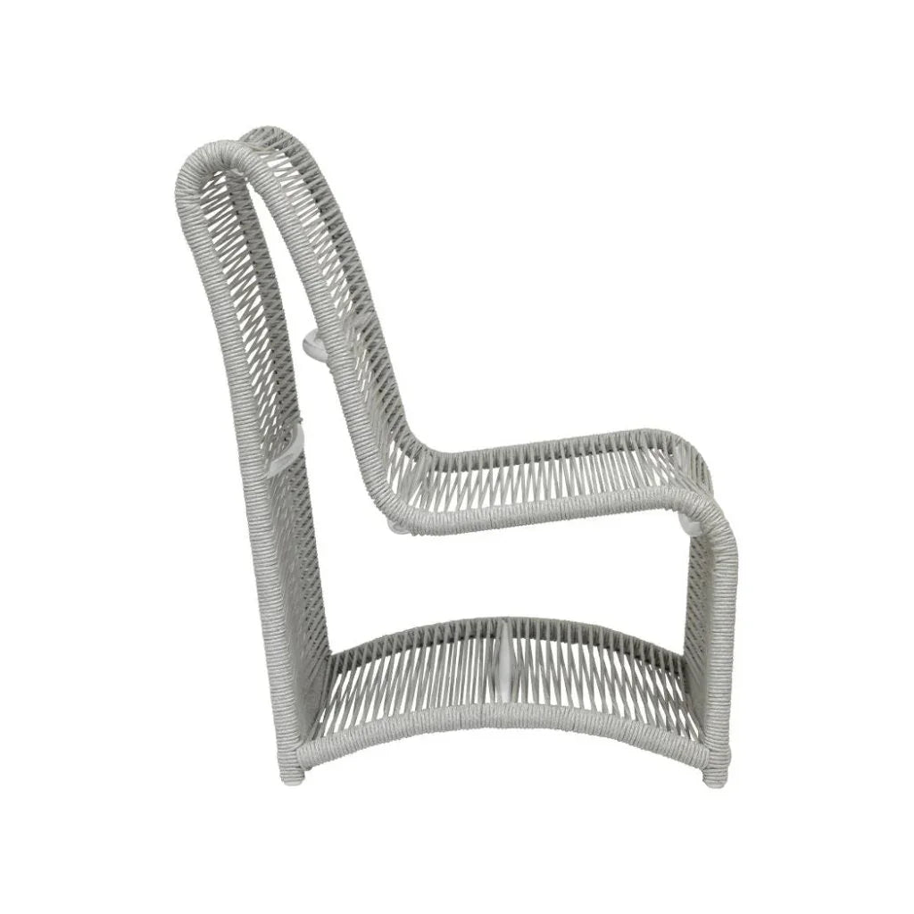 Miami Aluminum Armless Outdoor Club Chair -- view 6