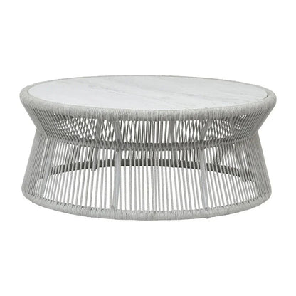 Miami Marble And Rope Outdoor Coffee Table