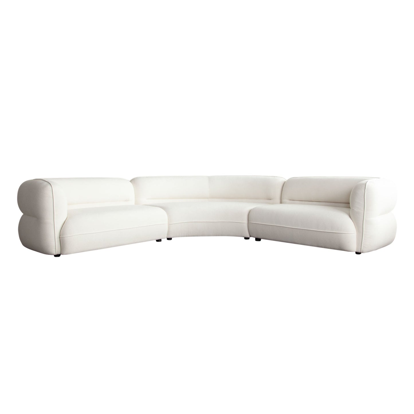 Diamond Sofa Micah Elite Ivory Fabric Sectional 3PC