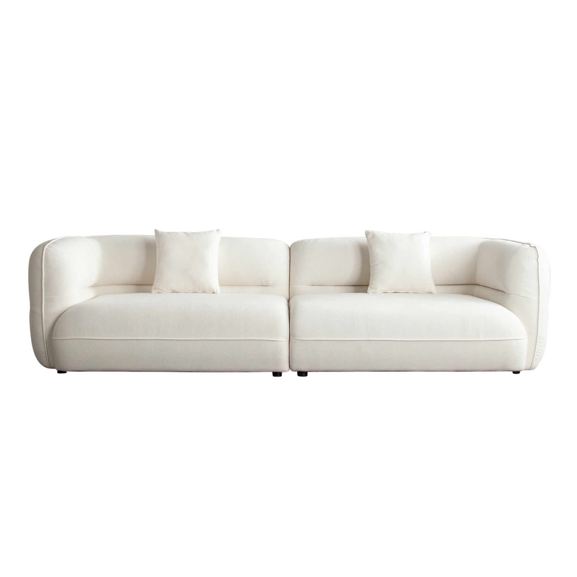 Diamond Sofa Micah Elite Ivory Fabric Sofa