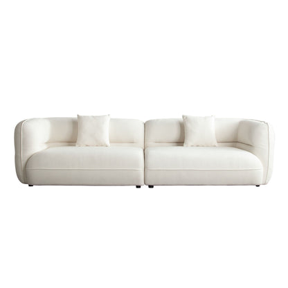 Diamond Sofa Micah Elite Ivory Fabric Sofa