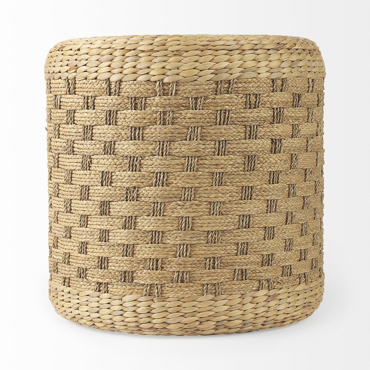Mercana Michelle Woven Seagrass Round Pouf