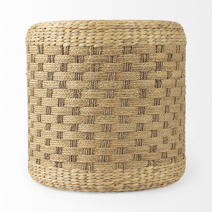 Mercana Michelle Woven Seagrass Round Pouf