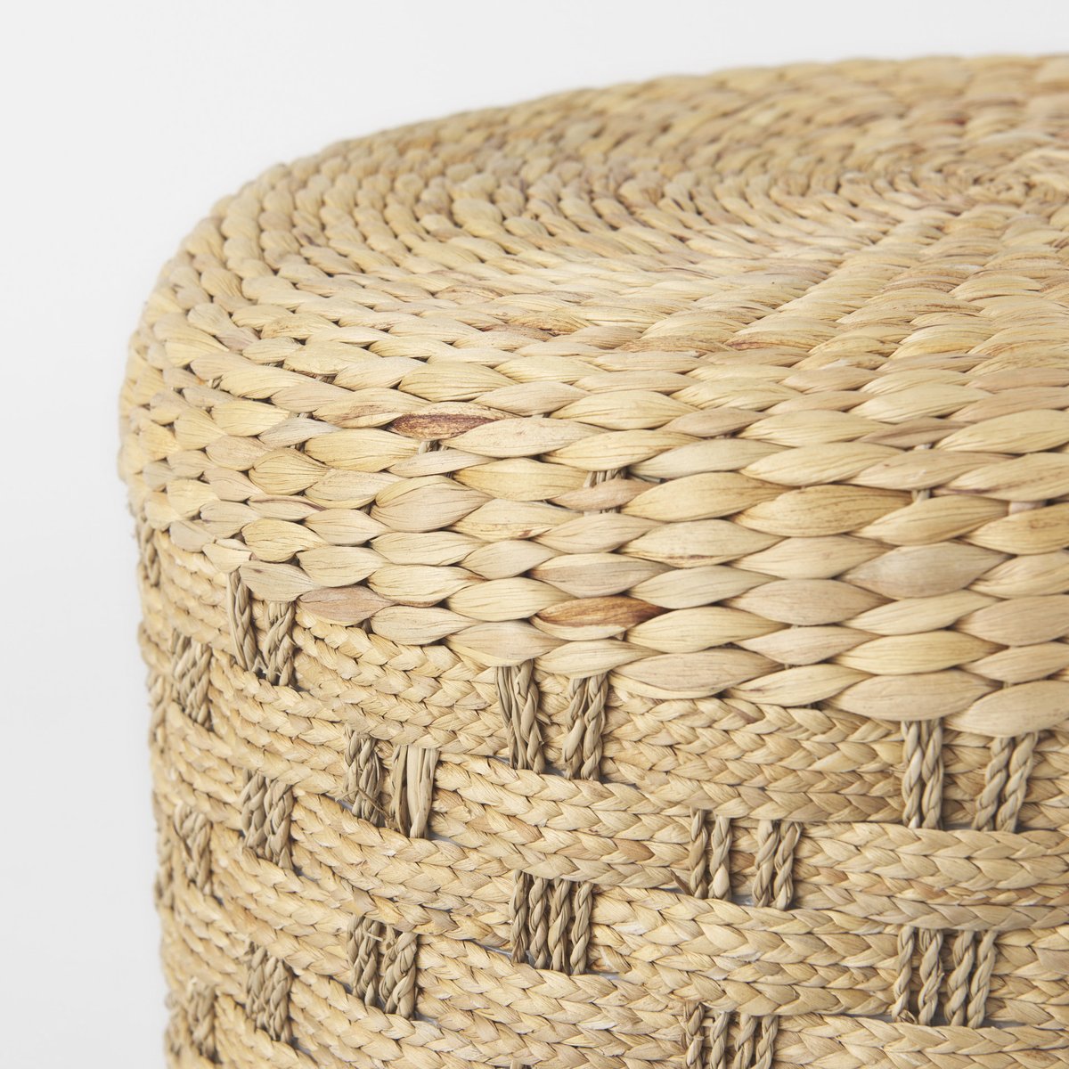 Mercana Michelle Woven Seagrass Round Pouf