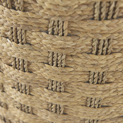 Mercana Michelle Woven Seagrass Round Pouf