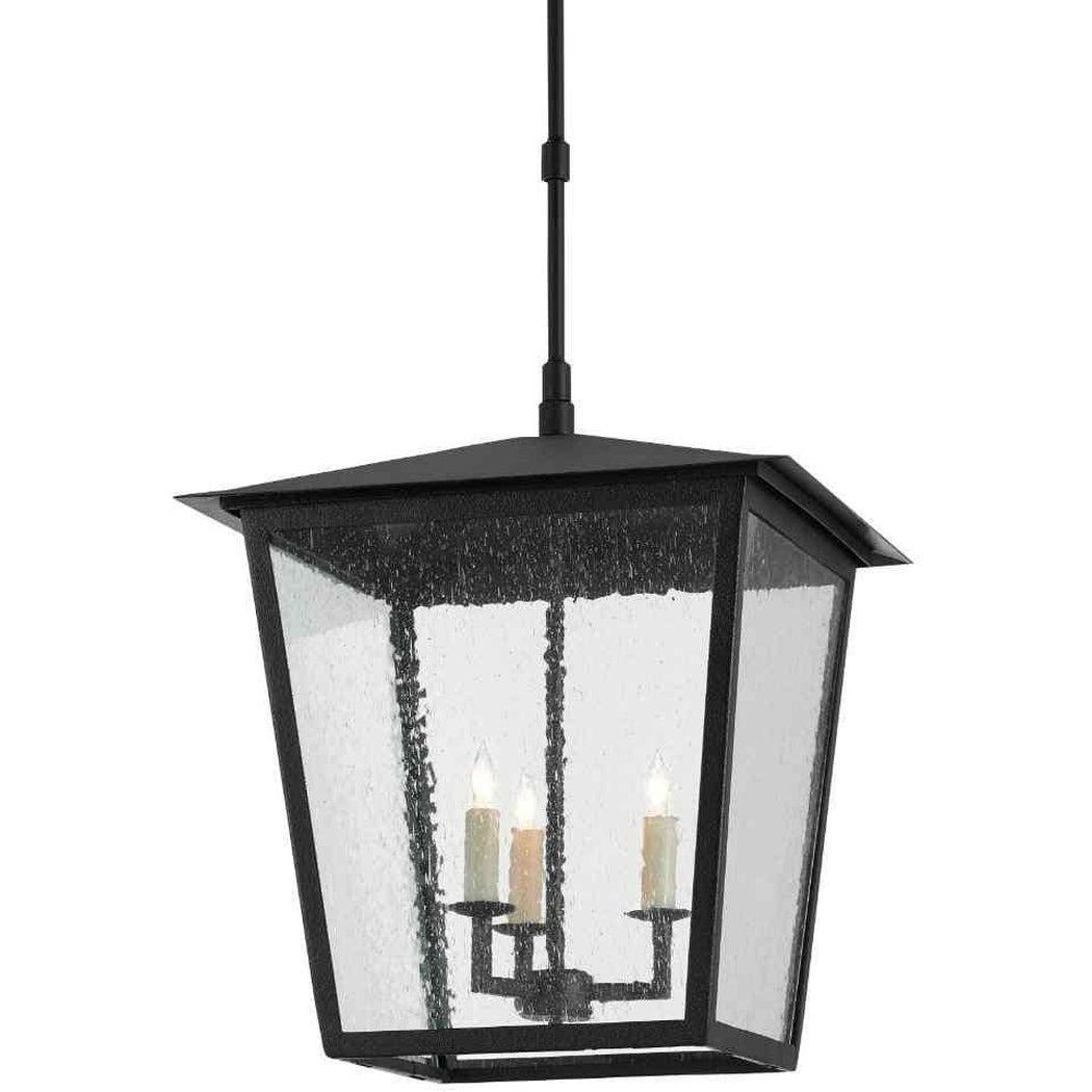 Midnight Bening Large Outdoor Lantern Outdoor Lighting Sideboards and Things By Currey & Co