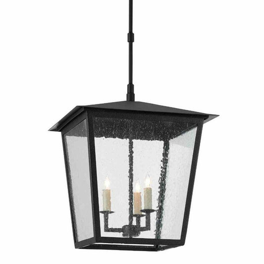 Midnight Bening Large Outdoor Lantern Outdoor Lighting Sideboards and Things By Currey & Co