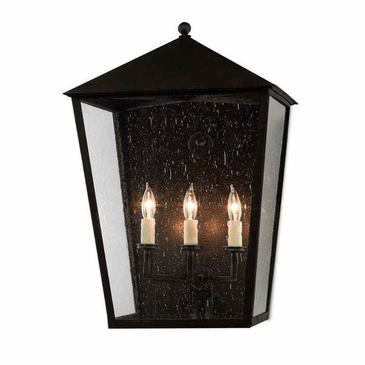 Midnight Bening Large Outdoor Wall Sconce Wall Sconces Sideboards and Things By Currey & Co