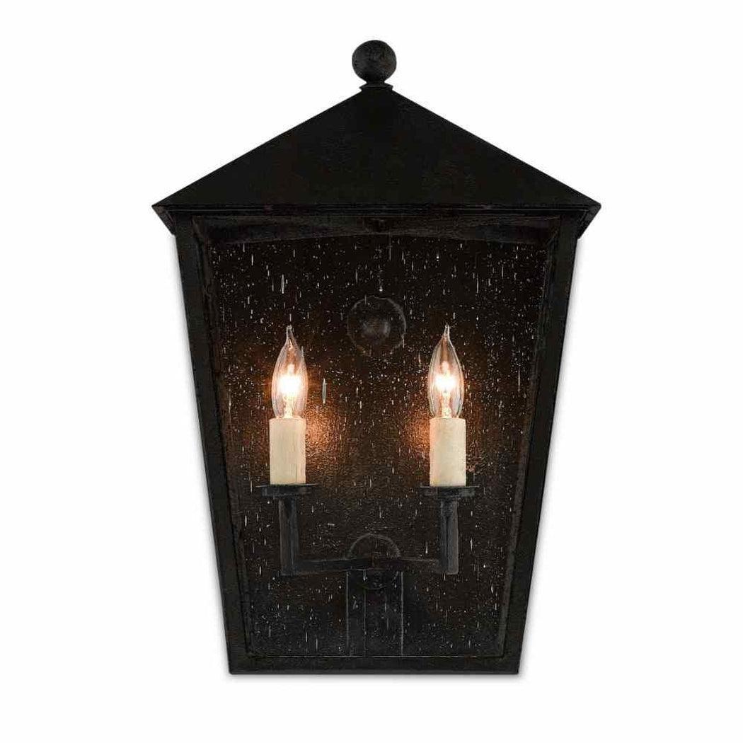 Midnight Bening Medium Outdoor Wall Sconce Wall Sconces Sideboards and Things By Currey & Co