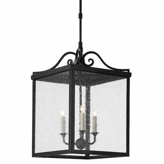 Midnight Giatti Large Outdoor Lantern Outdoor Lighting Sideboards and Things By Currey & Co
