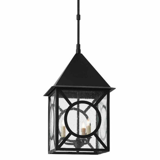 Midnight Ripley Large Outdoor Lantern Outdoor Lighting Sideboards and Things By Currey & Co