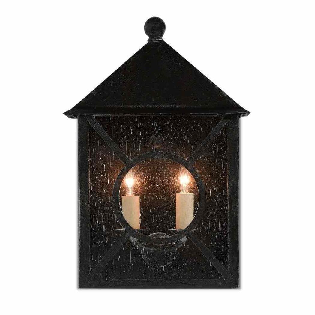 Midnight Ripley Medium Outdoor Wall Sconce Wall Sconces Sideboards and Things By Currey & Co