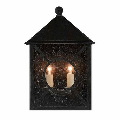 Midnight Ripley Medium Outdoor Wall Sconce Wall Sconces Sideboards and Things By Currey & Co