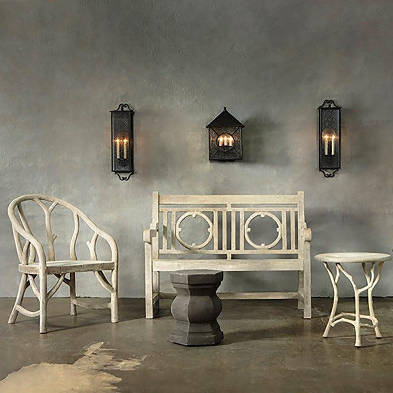 Midnight Ripley Medium Outdoor Wall Sconce Wall Sconces Sideboards and Things By Currey & Co