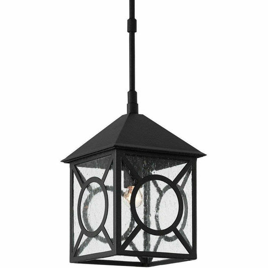 Midnight Ripley Small Outdoor Lantern Outdoor Lighting Sideboards and Things By Currey & Co