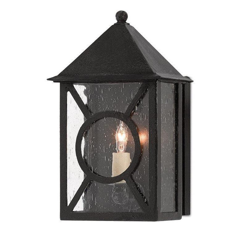 Midnight Ripley Small Outdoor Wall Sconce Wall Sconces Sideboards and Things By Currey & Co