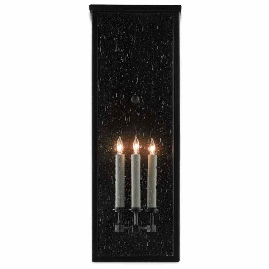 Midnight Tanzy Large Outdoor Wall Sconce Wall Sconces Sideboards and Things By Currey & Co