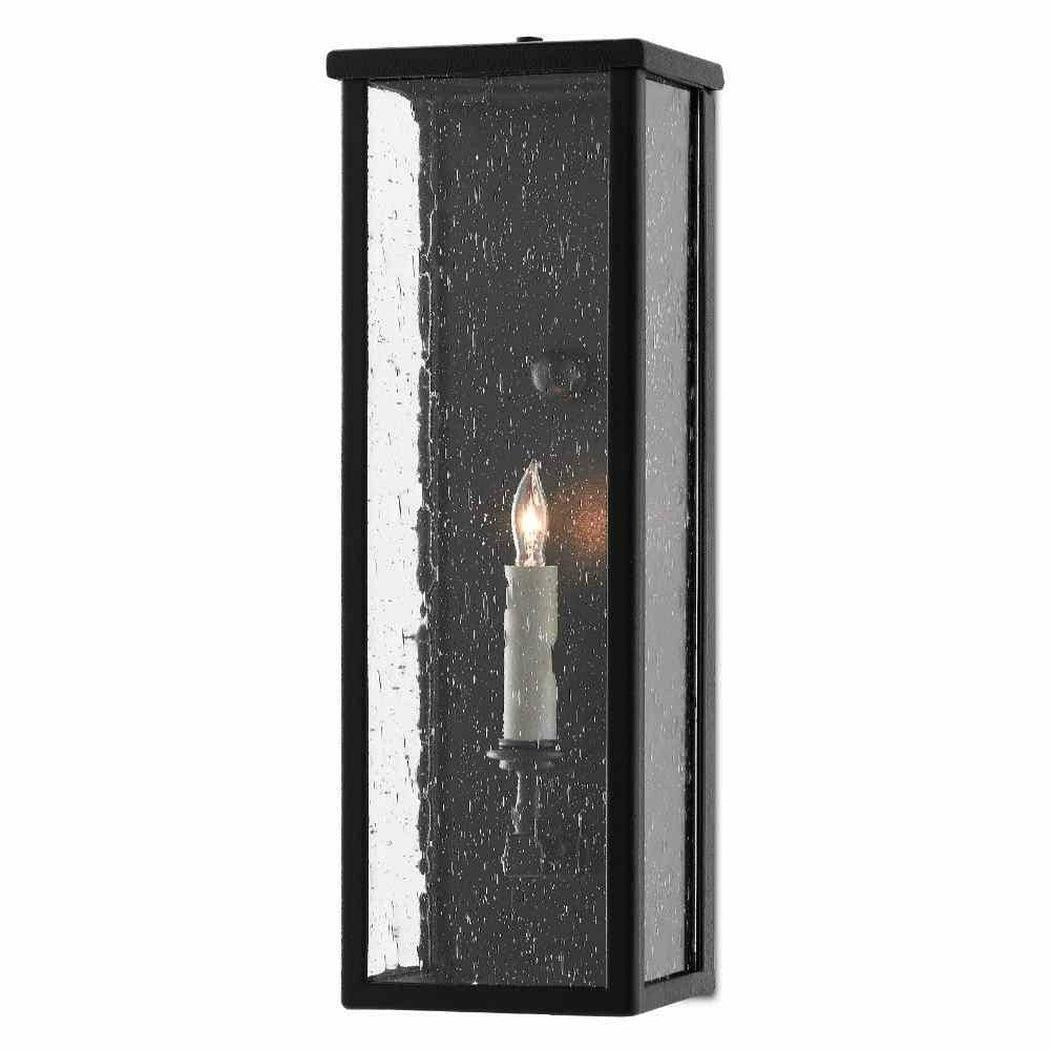 Midnight Tanzy Small Outdoor Wall Sconce Wall Sconces Sideboards and Things By Currey & Co