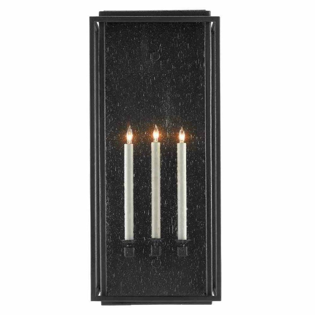 Midnight Wright Large Outdoor Wall Sconce Wall Sconces Sideboards and Things By Currey & Co