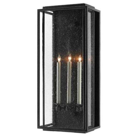 Midnight Wright Large Outdoor Wall Sconce Wall Sconces Sideboards and Things By Currey & Co