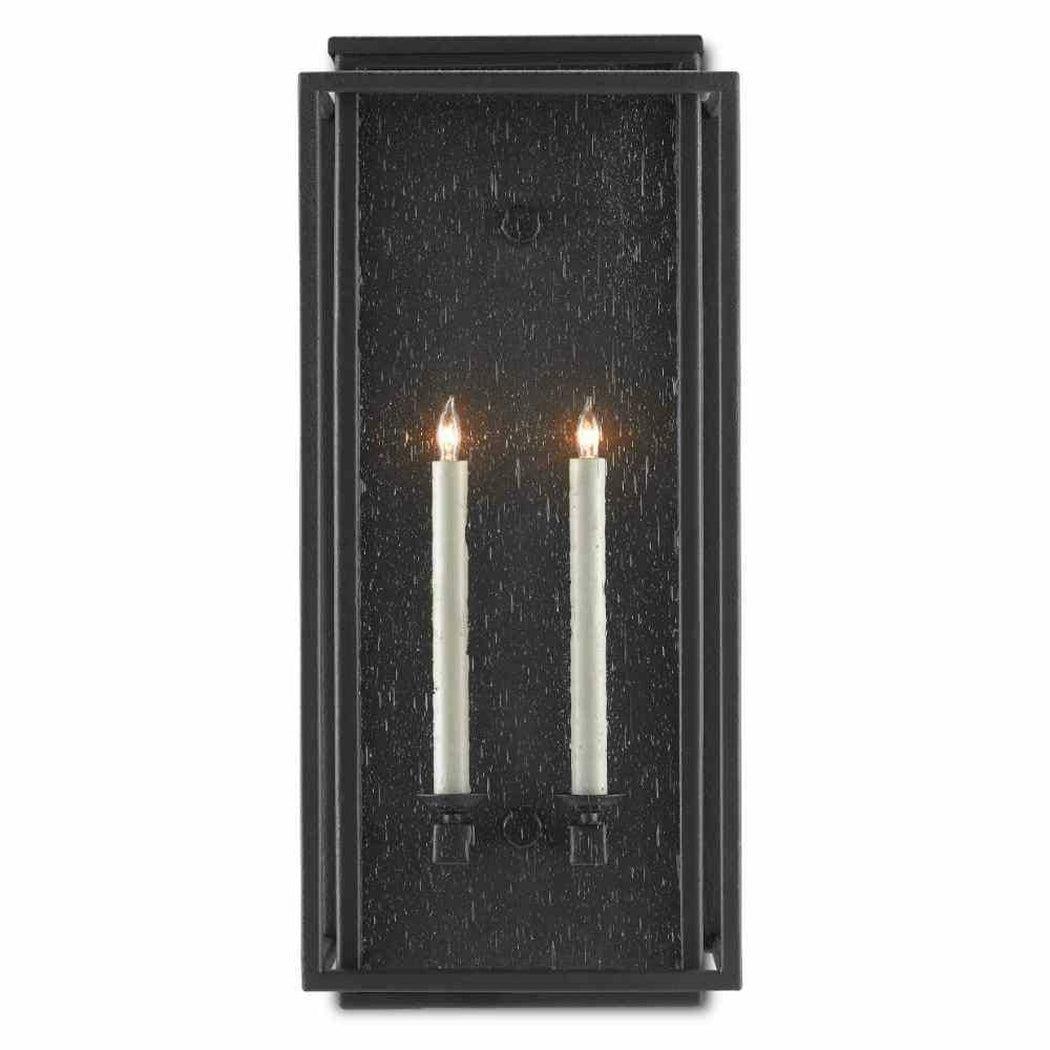 Midnight Wright Medium Outdoor Wall Sconce Wall Sconces Sideboards and Things By Currey & Co