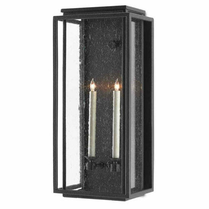 Midnight Wright Medium Outdoor Wall Sconce Wall Sconces Sideboards and Things By Currey & Co