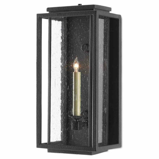 Midnight Wright Small Outdoor Wall Sconce Wall Sconces Sideboards and Things By Currey & Co