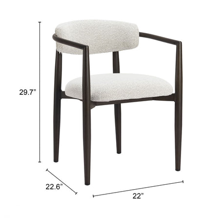 Zuo Modern Midori Olefin Fabric Outdoor Dining Chair