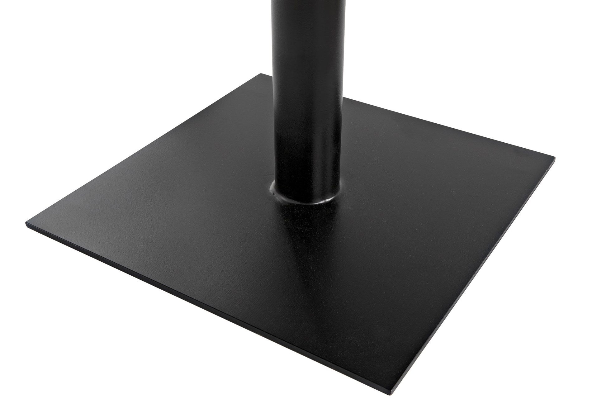 Mies Side Table, Black Steel-Side Tables-Noir-Sideboards and Things